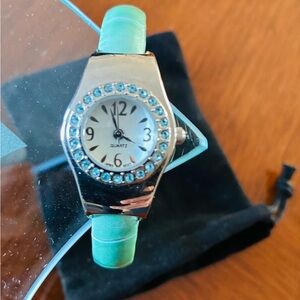 Japan Movt Seafoam Green Stainless Steel Quartz Watch